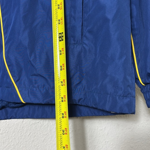Vintage Converse All Star Zip Up Windbreaker Jacket Blue Yellow size XL - Picture 11 of 11
